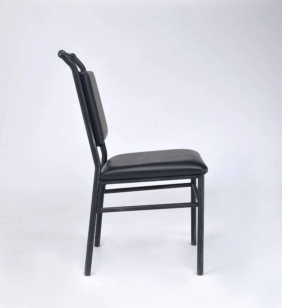 Industrial Chain Upholstered Chair By Homeroots - Image 3
