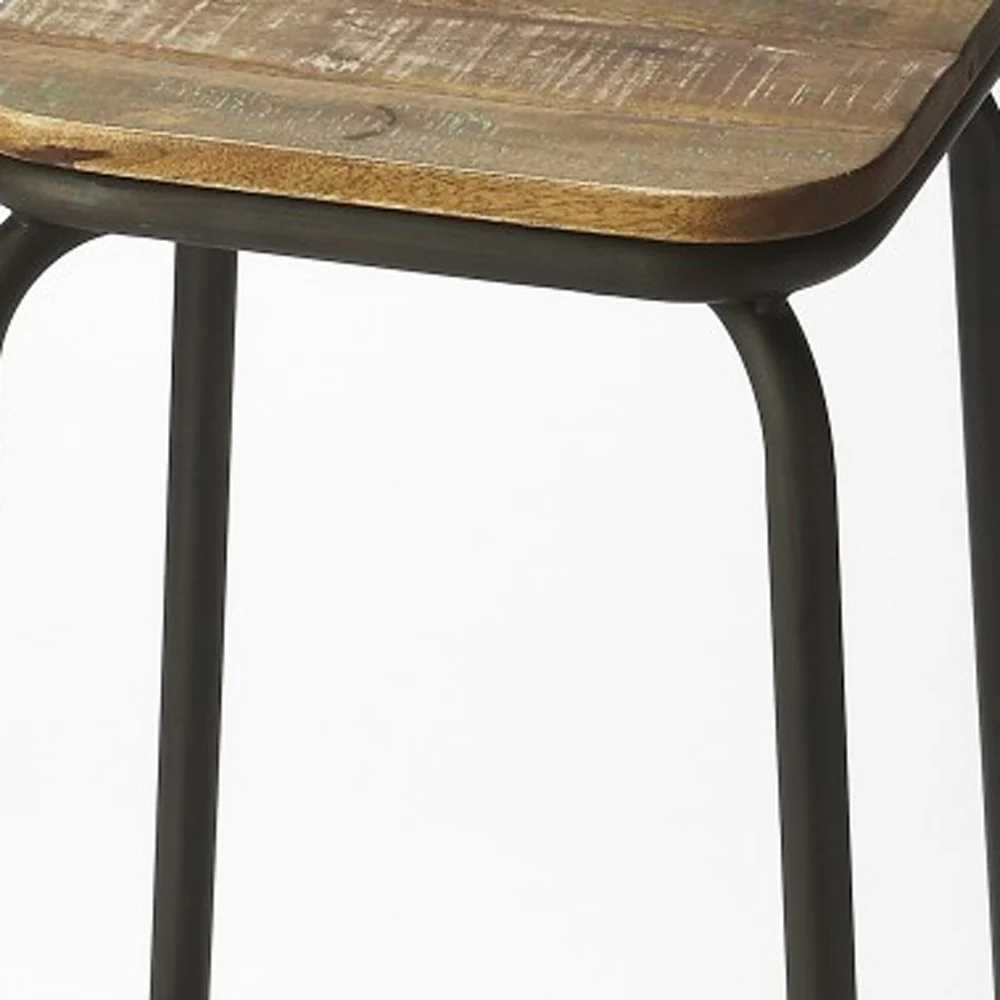 Industrial Chic Bar Stool By Homeroots - Image 4