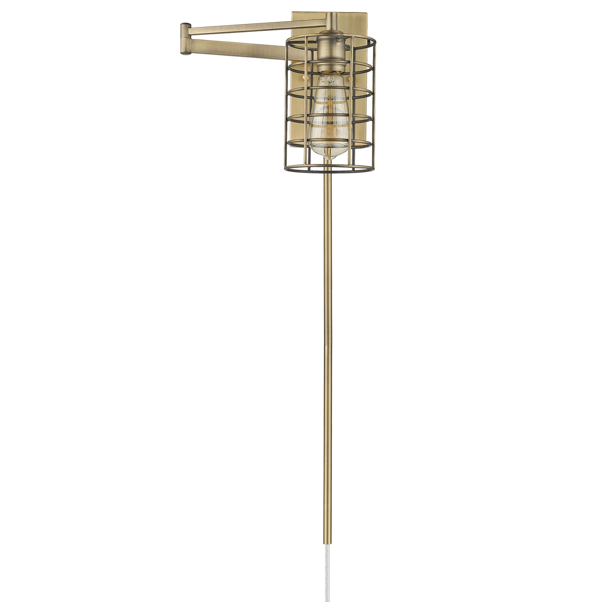 Industrial Gold Metal Wall Sconce By Homeroots - Image 3