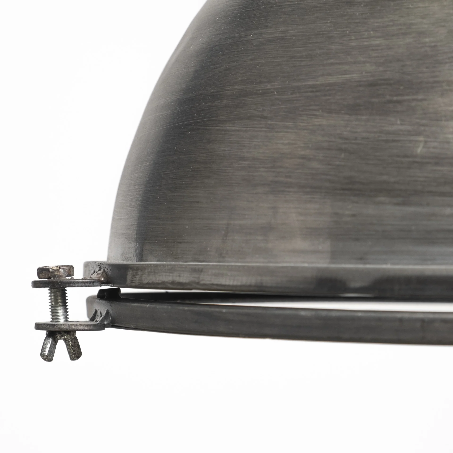 Industrial Gray Metal Hanging Pendant Light By Homeroots - Image 5