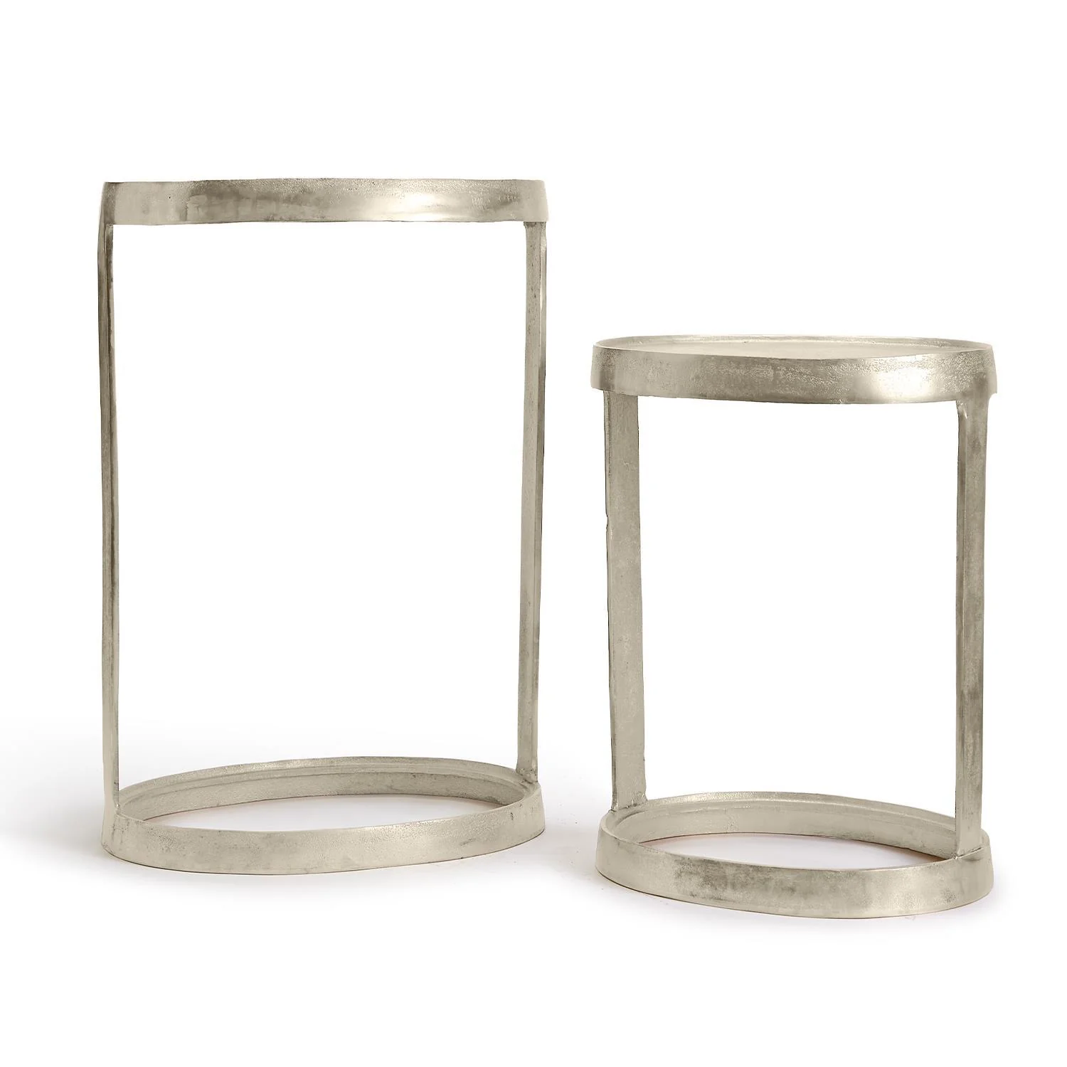 Industrial Round Accent Table Set Of 2 By Tozai Home - Image 2
