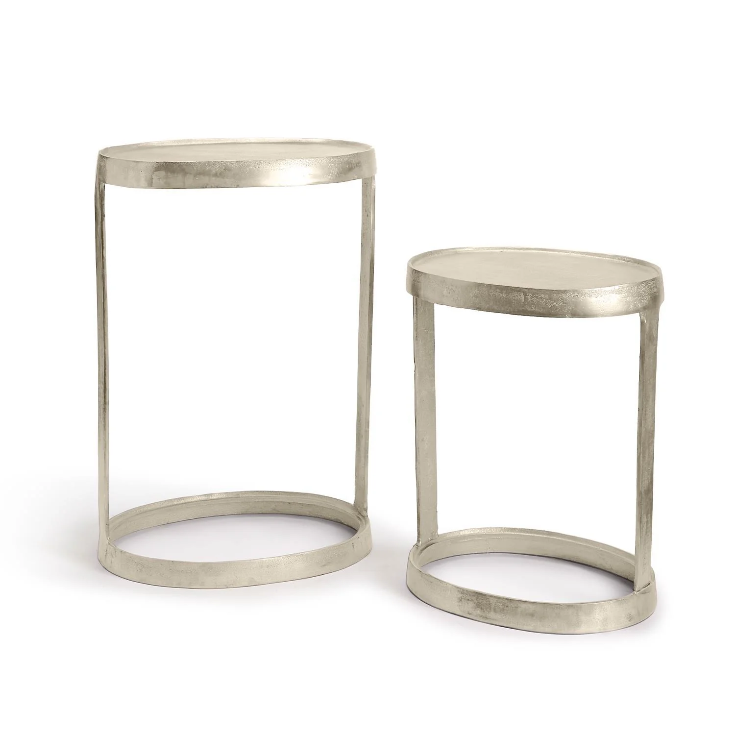 Industrial Round Accent Table Set Of 2 By Tozai Home - Image 3