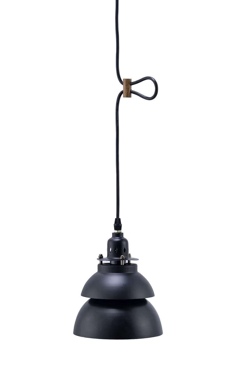 Industrial Two Tier Black Metal Hanging Light By Homeroots - Image 3