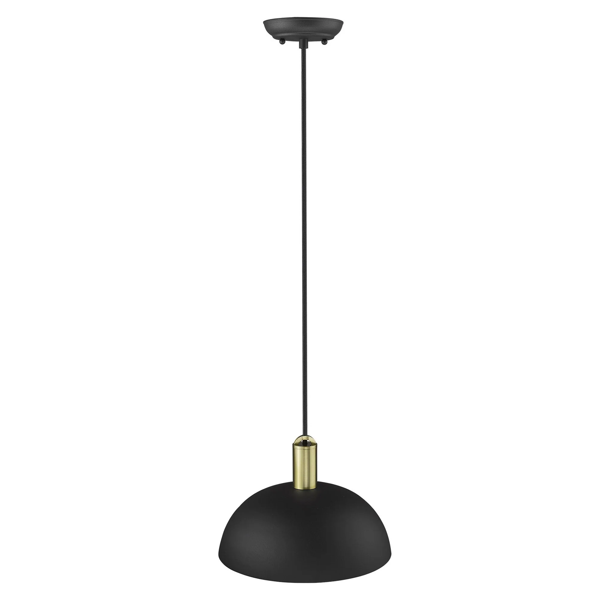 Ingo 1-Light Matte Black Pendant By Homeroots - Image 3