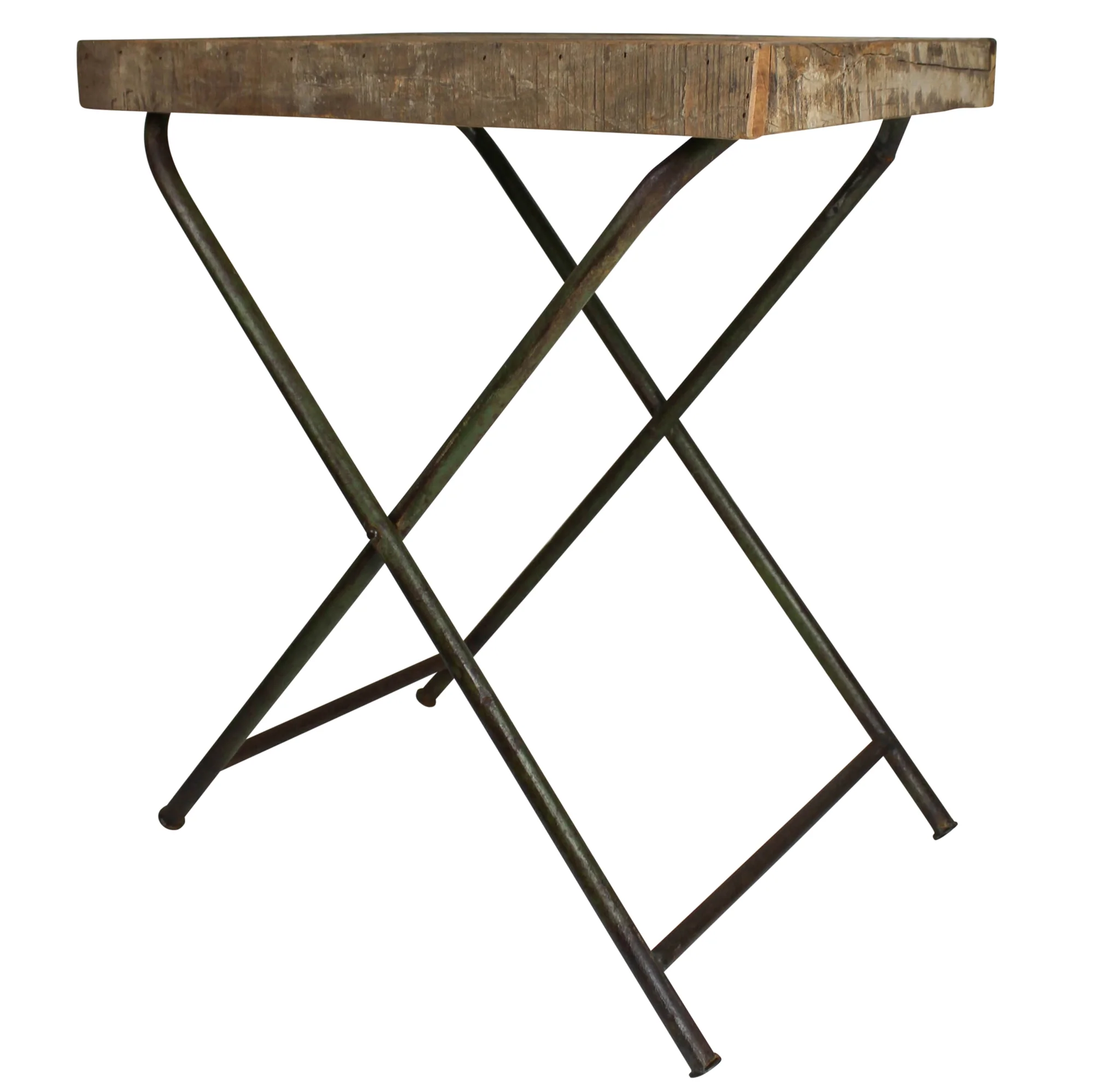 Ingram Folding Tray Table, Reclaimed Wood By HomArt - Image 2