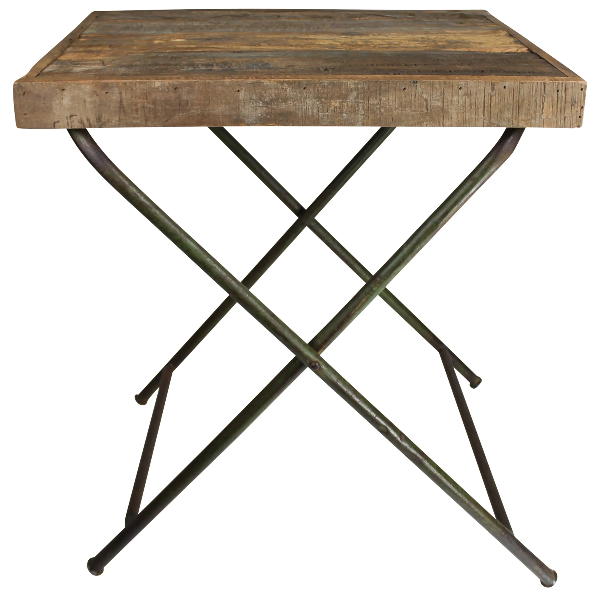 Ingram Folding Tray Table, Reclaimed Wood By HomArt - Image 3