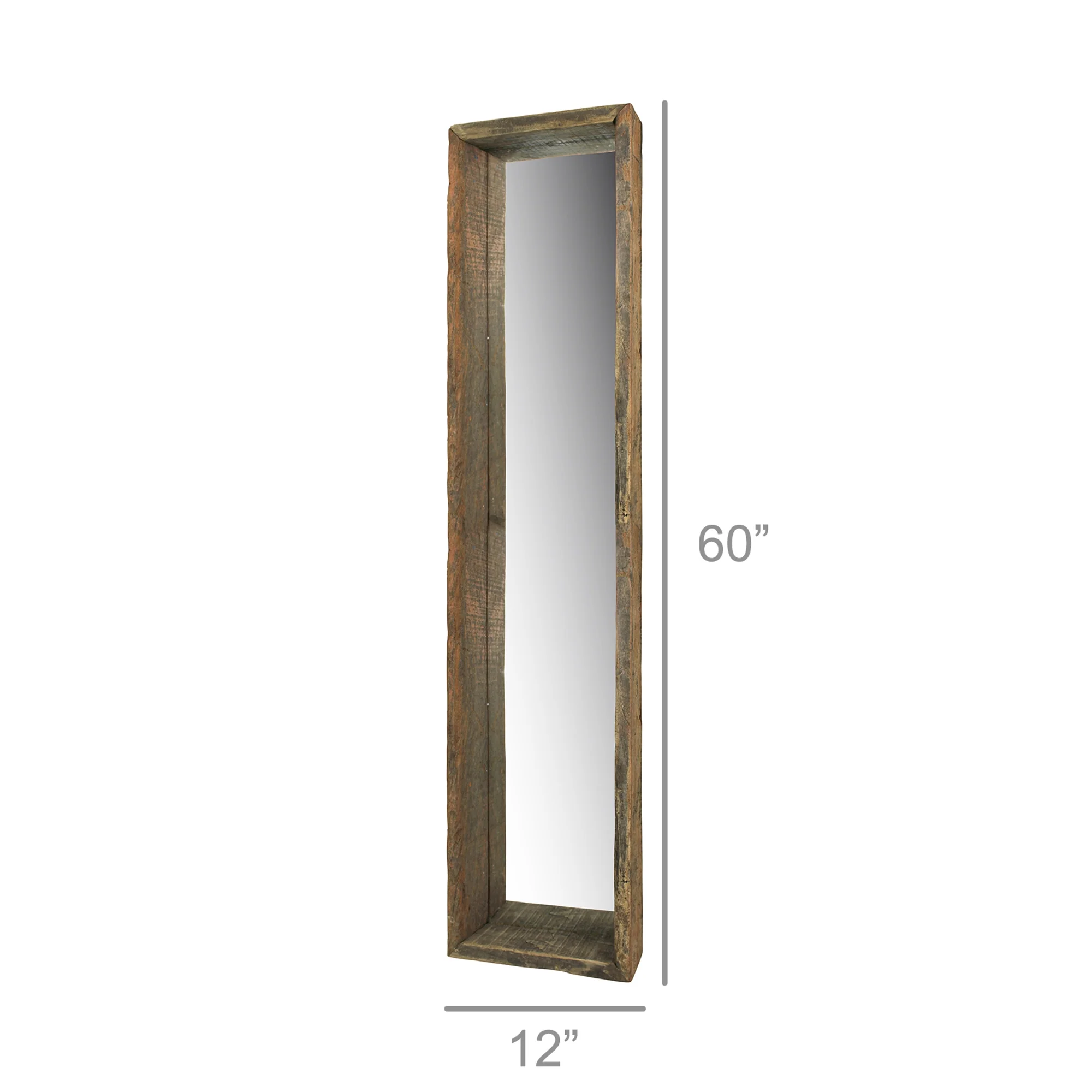 Ingram Mirror, ReclaiMedium Wood - Long By HomArt - Image 2