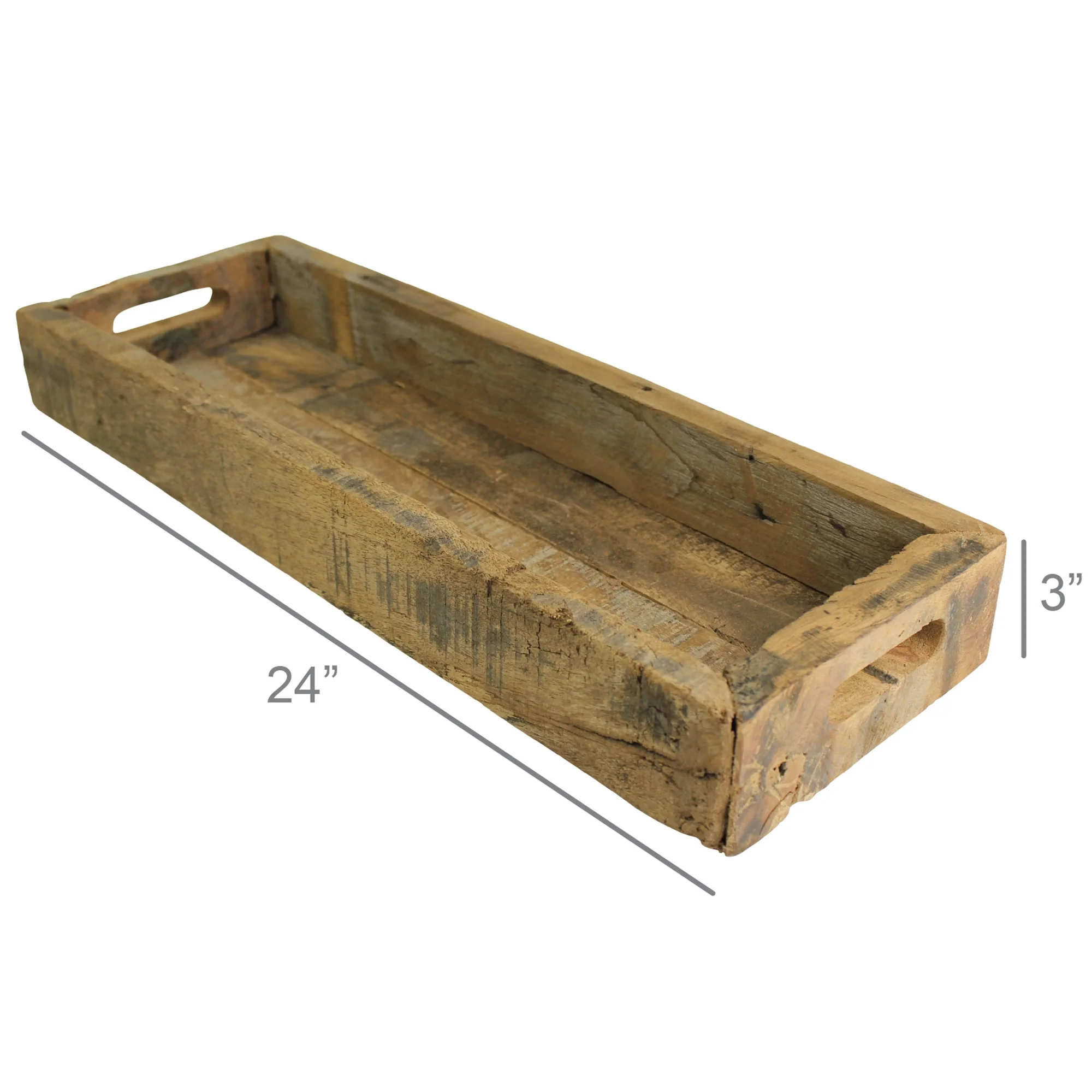 Ingram Tray, Reclaimed Wood - Large By HomArt - Image 2