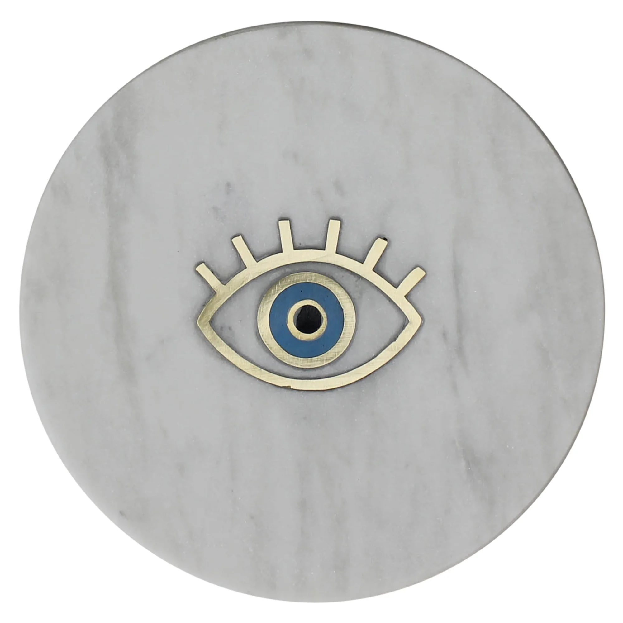 Inlaid Marble Tray - Eye Set Of 2 By HomArt - Image 2