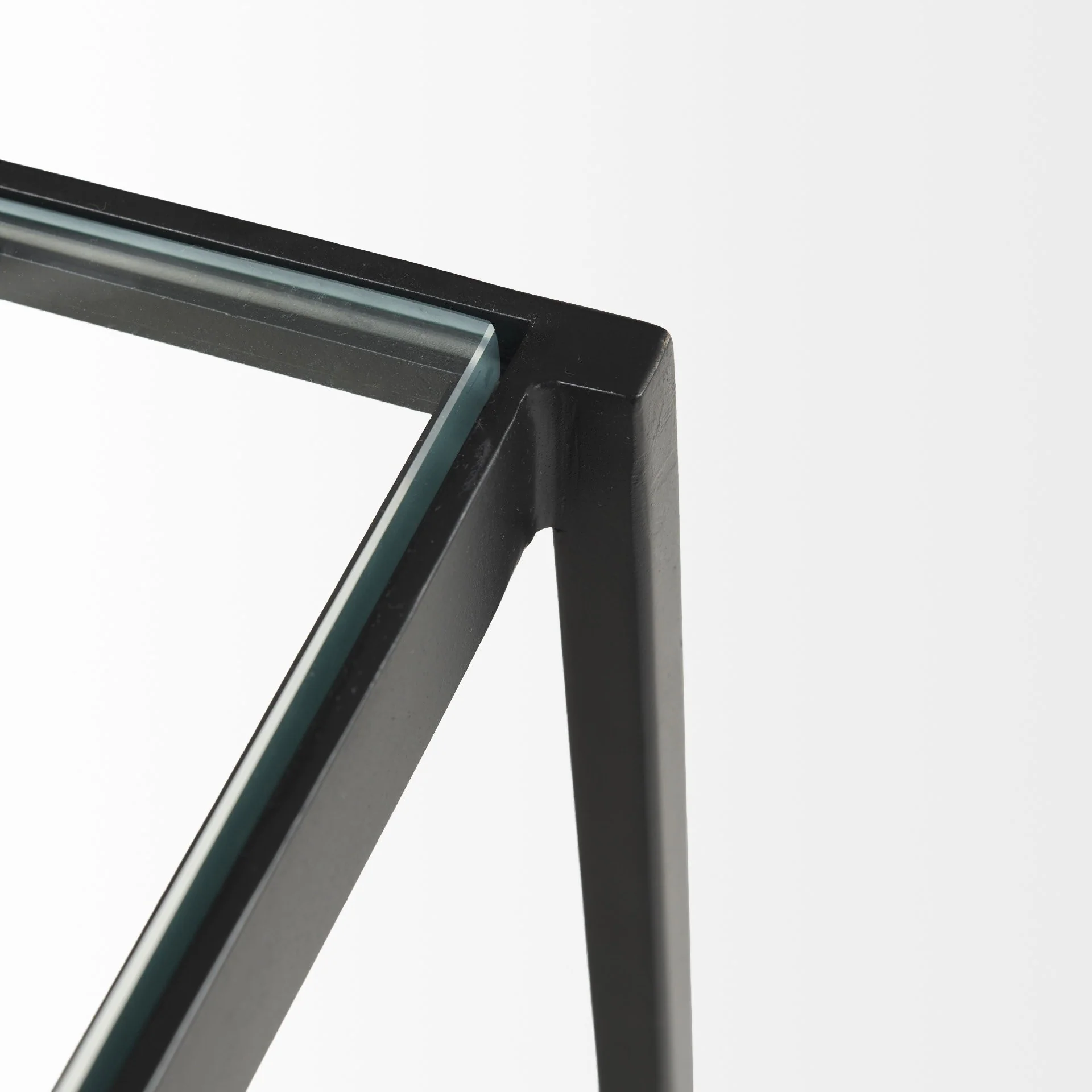 Iron Glass and Marble Rectangular Coffee Table By Homeroots - Image 5