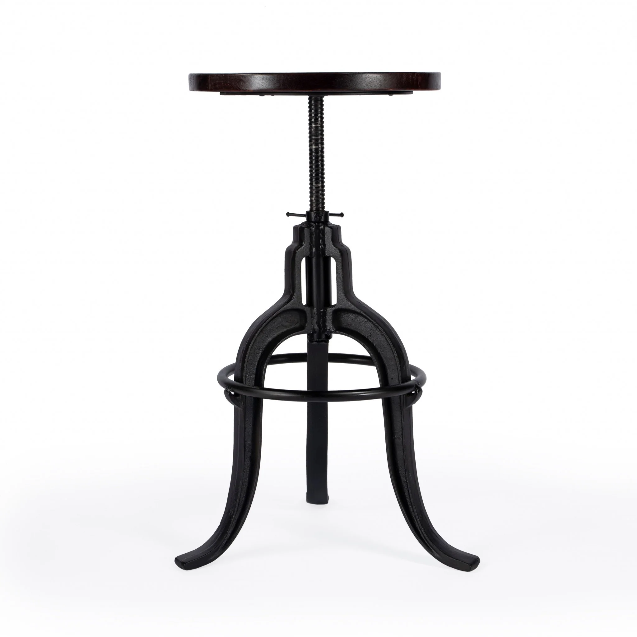 Iron Revolving Bar Stool By Homeroots - Image 3