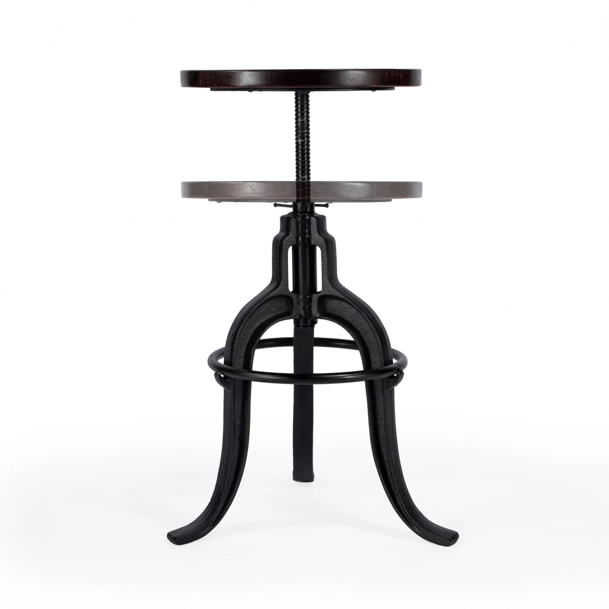 Iron Revolving Bar Stool By Homeroots - Image 4