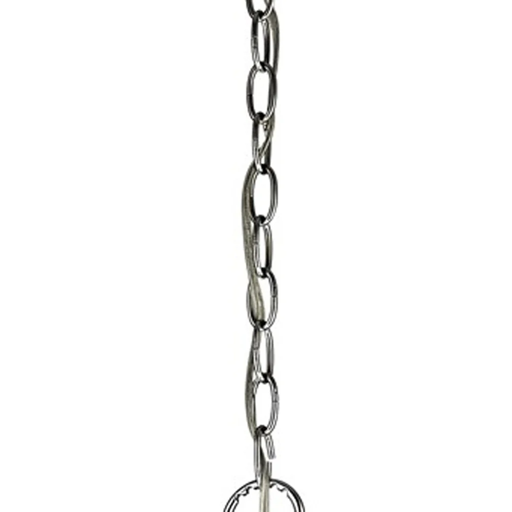 Isabella 4-Light Polished Nickel Drum Pendant With Crystal Accents By Homeroots - Image 3