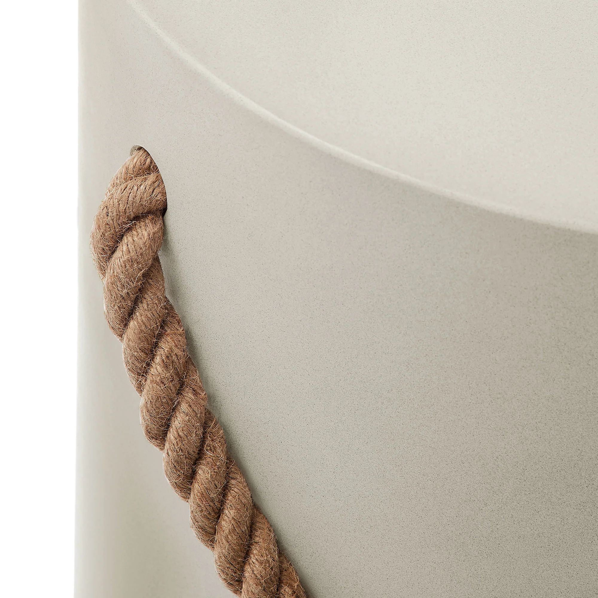 Isera Indoor - Outdoor Patio Rope Concrete Side Table Stool by Modway - Image 4