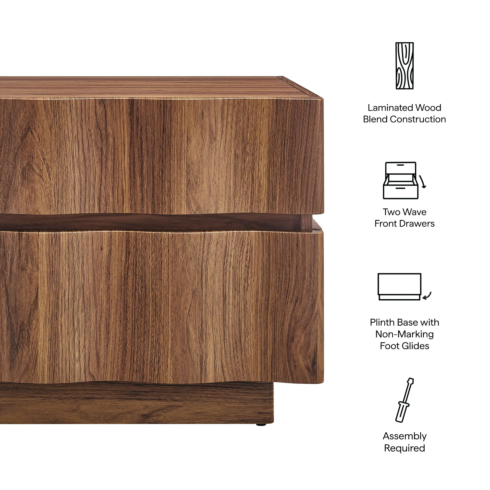 Isola 2 Drawer Nightstand by Modway - Image 17