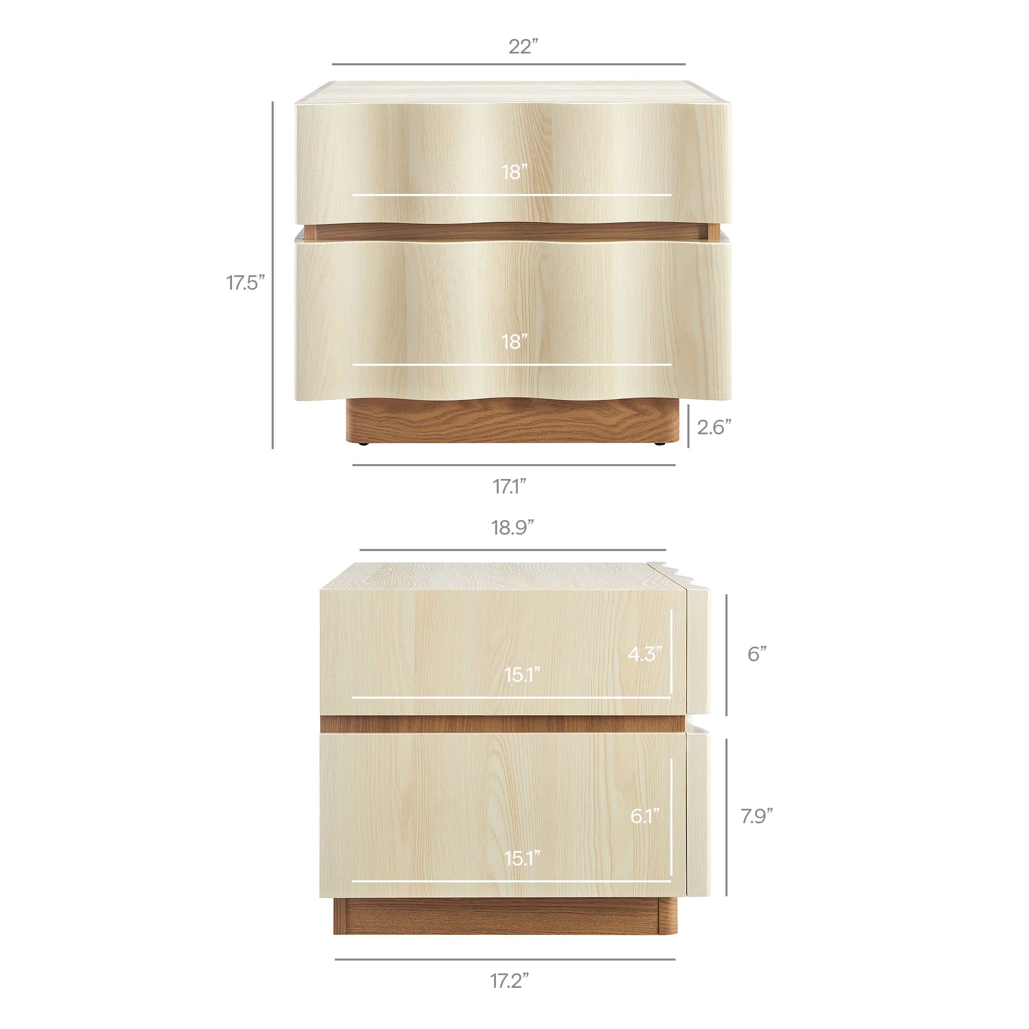 Isola 2 Drawer Nightstand by Modway - Image 27