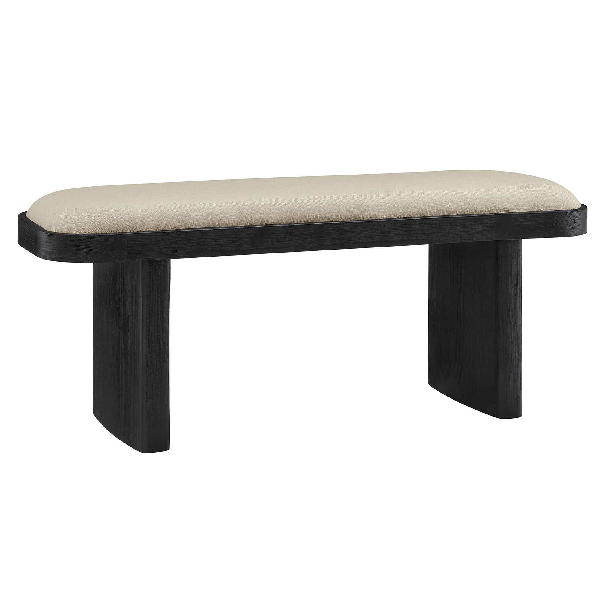 Iver 43" Upholstered Wood Accent Bench by Modway - Image 2