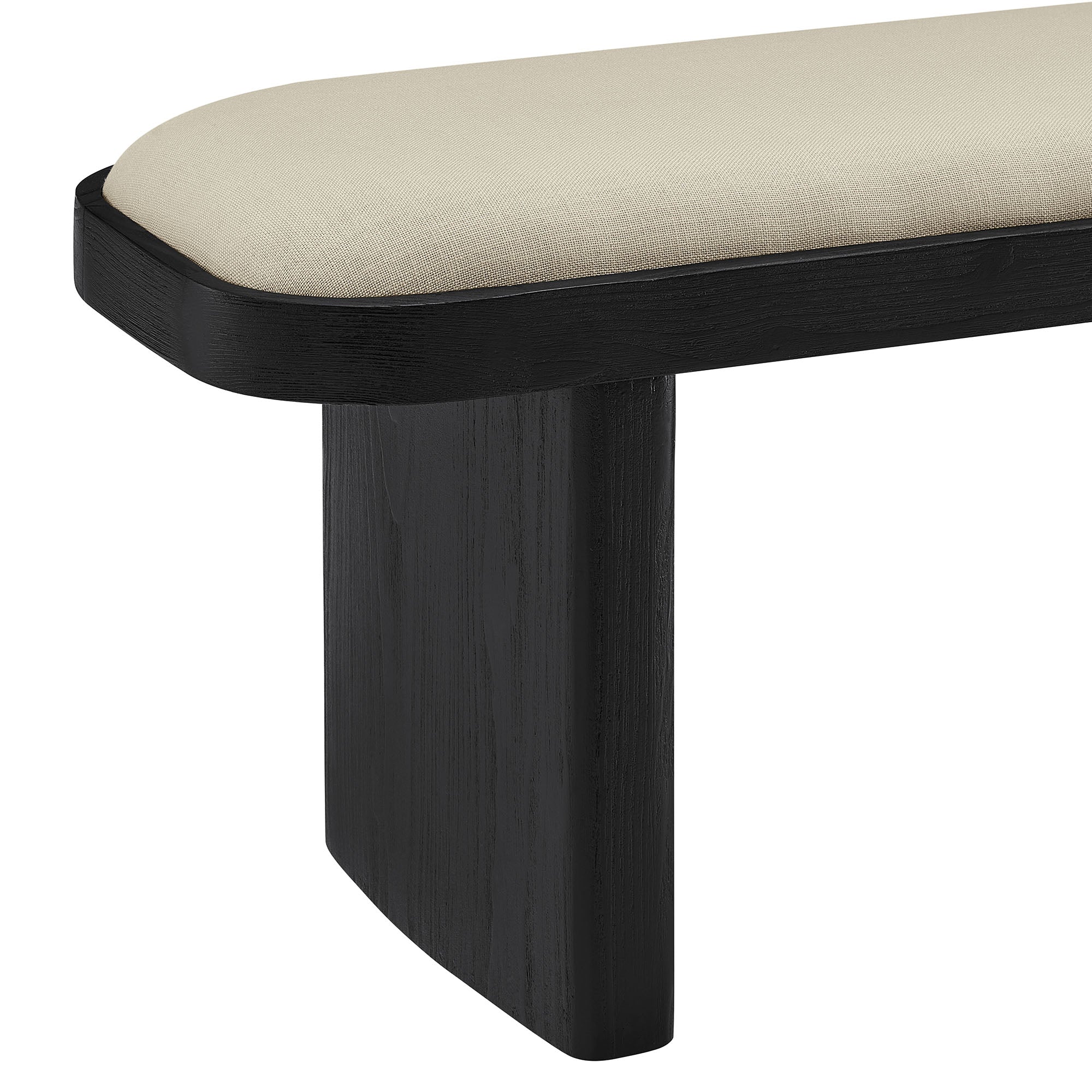 Iver 43" Upholstered Wood Accent Bench by Modway - Image 5
