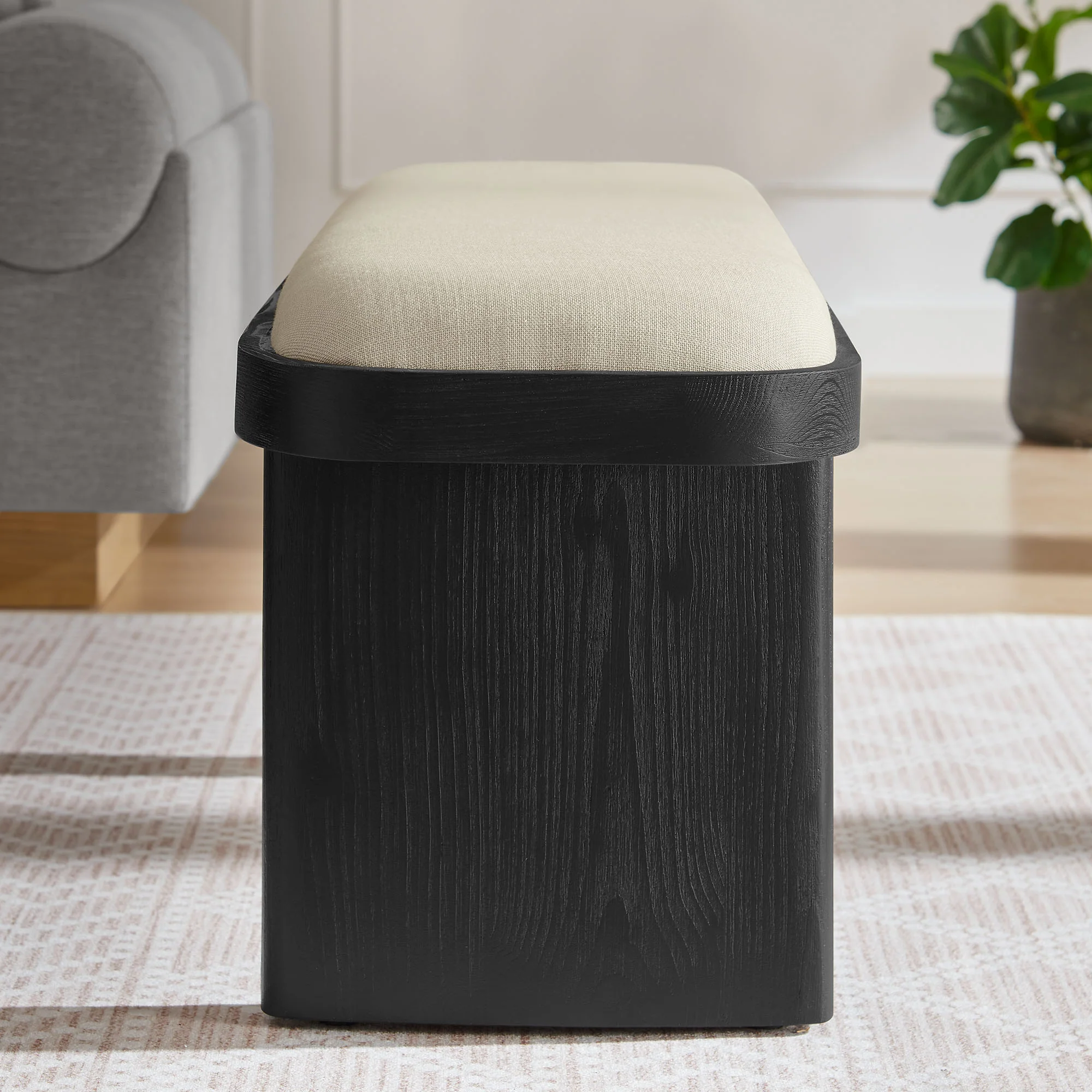 Iver 43" Upholstered Wood Accent Bench by Modway - Image 6