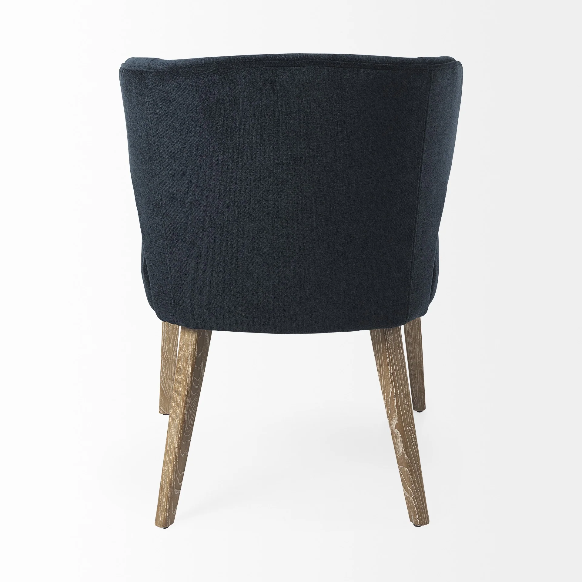 Ivory And Black Mid Century Wingback Dining Chair By Homeroots - Image 13