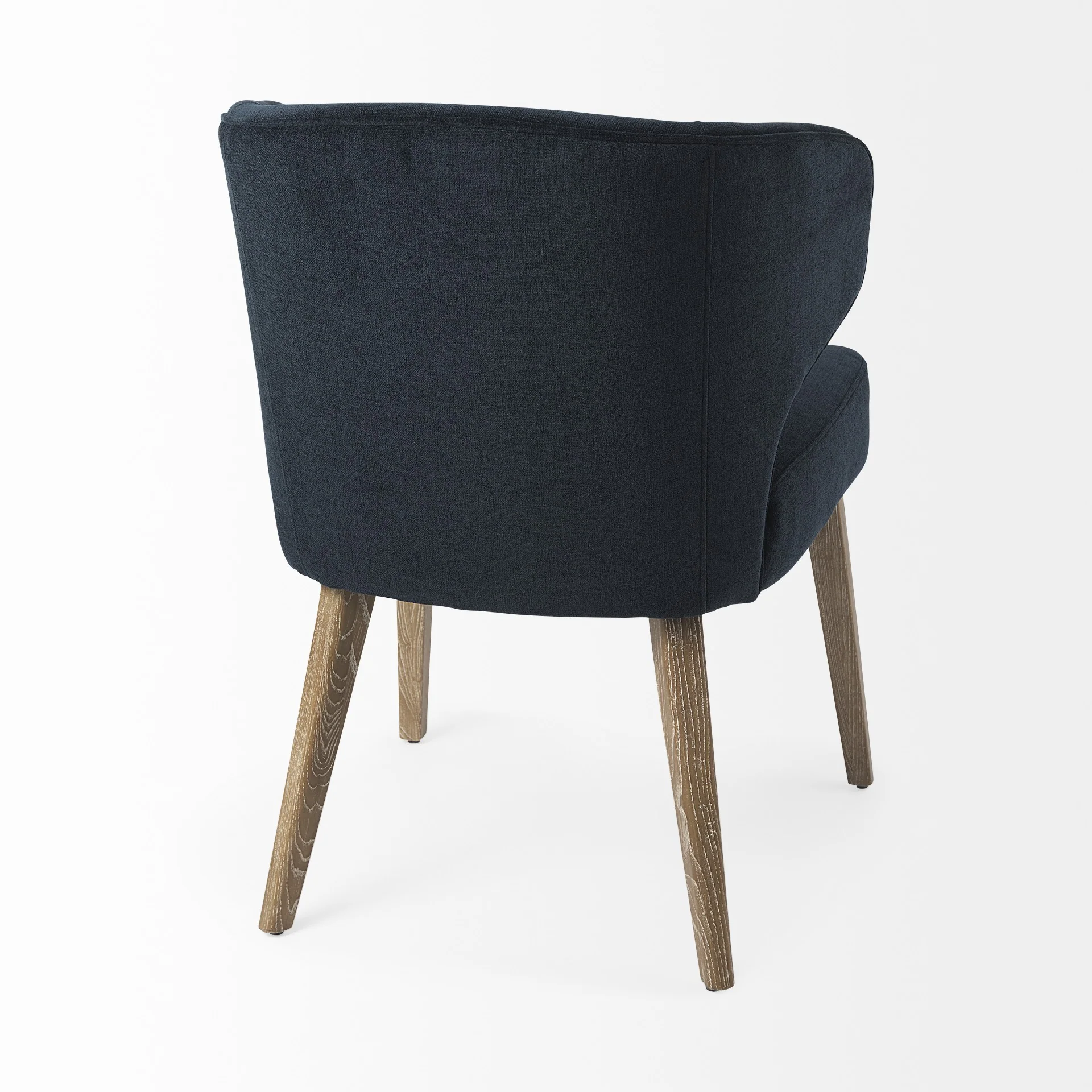 Ivory And Black Mid Century Wingback Dining Chair By Homeroots - Image 14