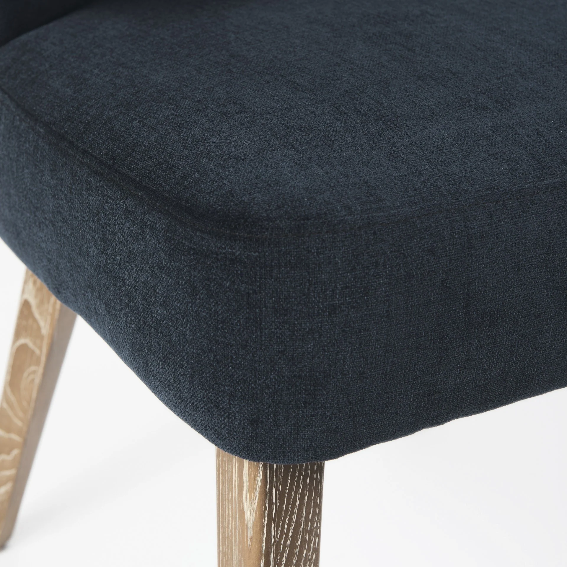 Ivory And Black Mid Century Wingback Dining Chair By Homeroots - Image 17