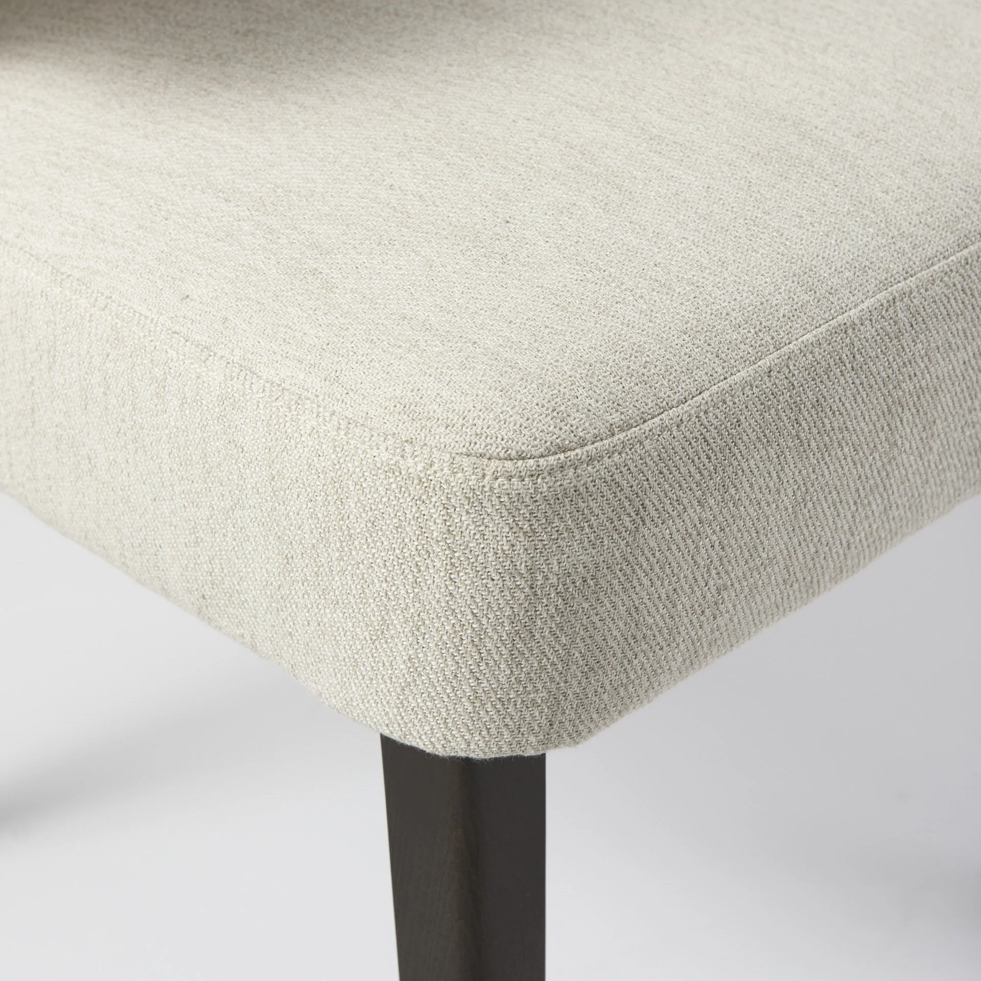 Ivory And Black Mid Century Wingback Dining Chair By Homeroots - Image 8