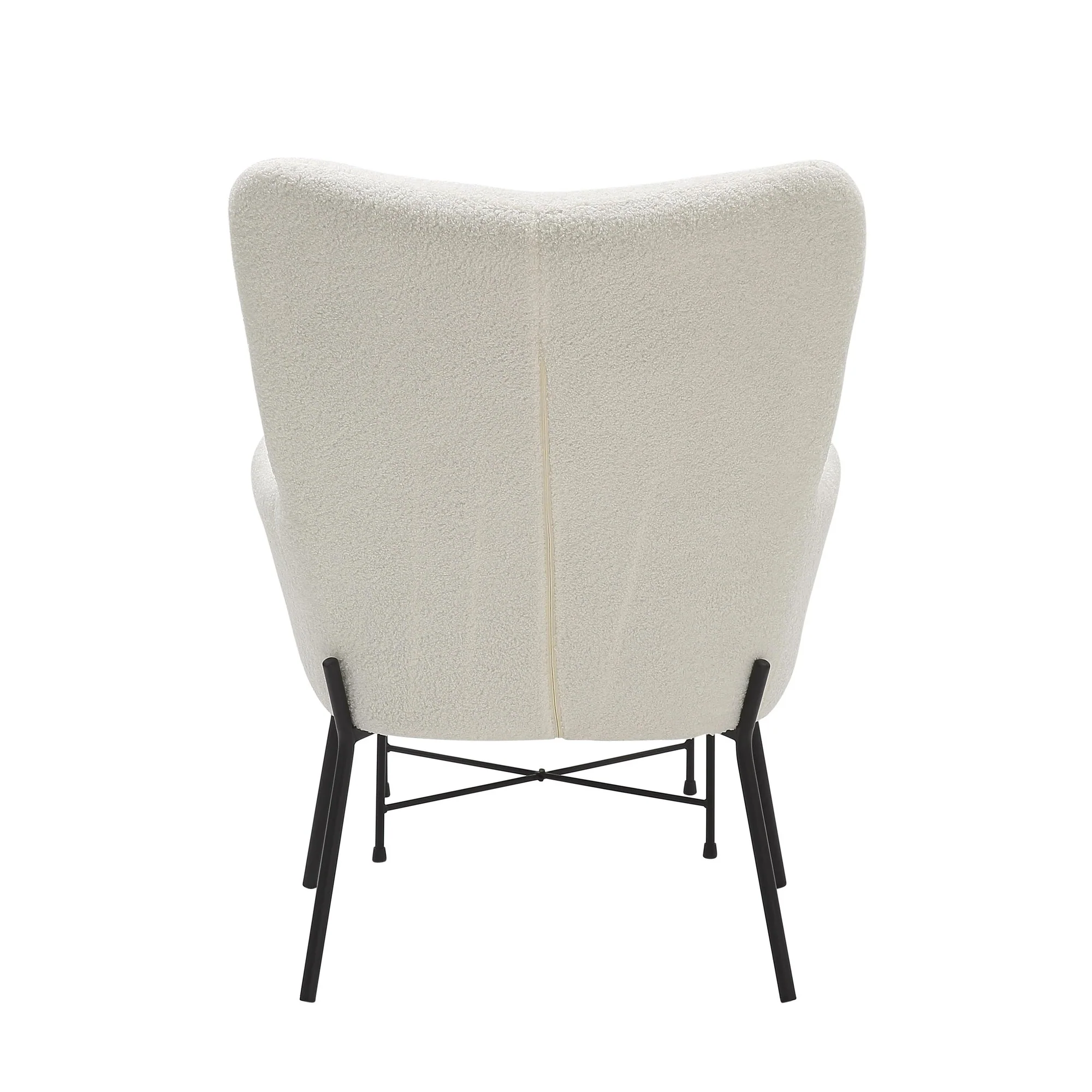 Izzy Lounge Chair + Ottoman Set White By LumiSource - Image 6