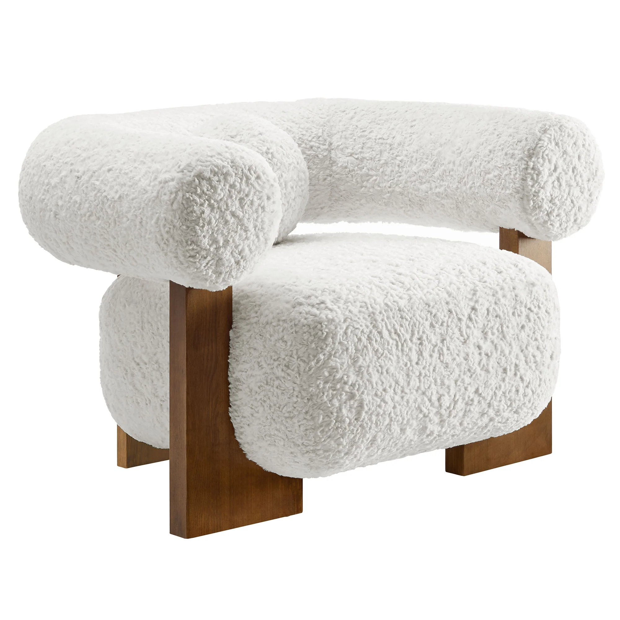 Jace Faux Fur Fabric Accent Chair by Modway - Image 2