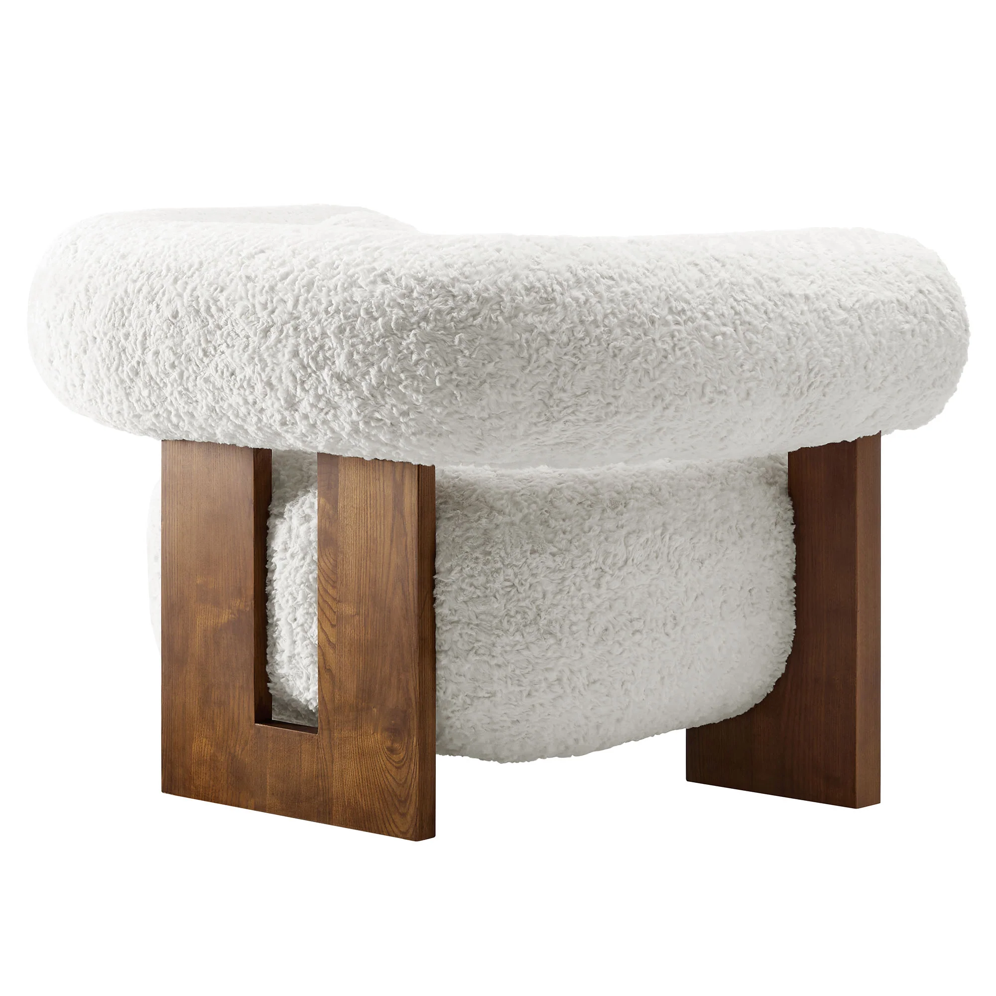 Jace Faux Fur Fabric Accent Chair by Modway - Image 4
