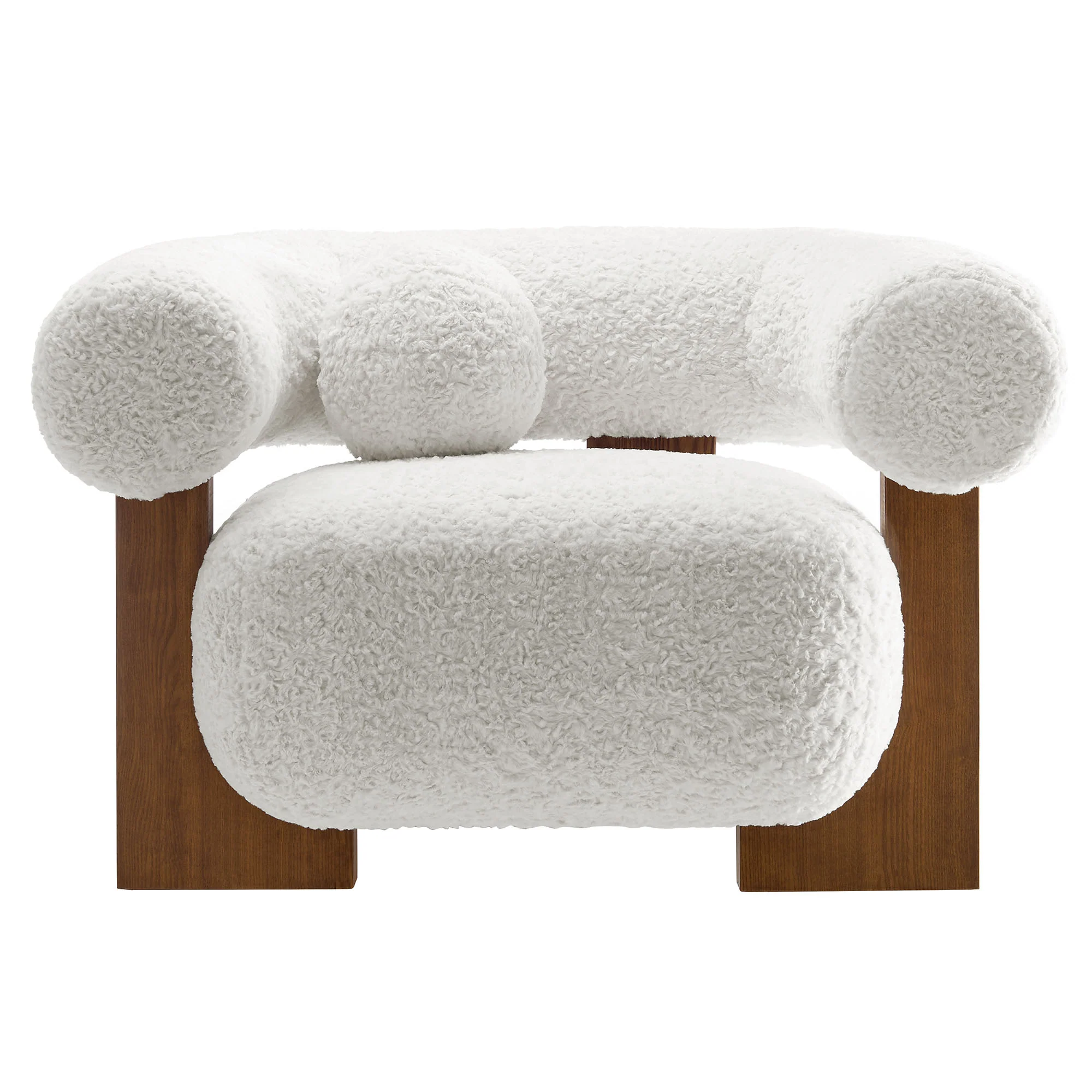 Jace Faux Fur Fabric Accent Chair by Modway - Image 5