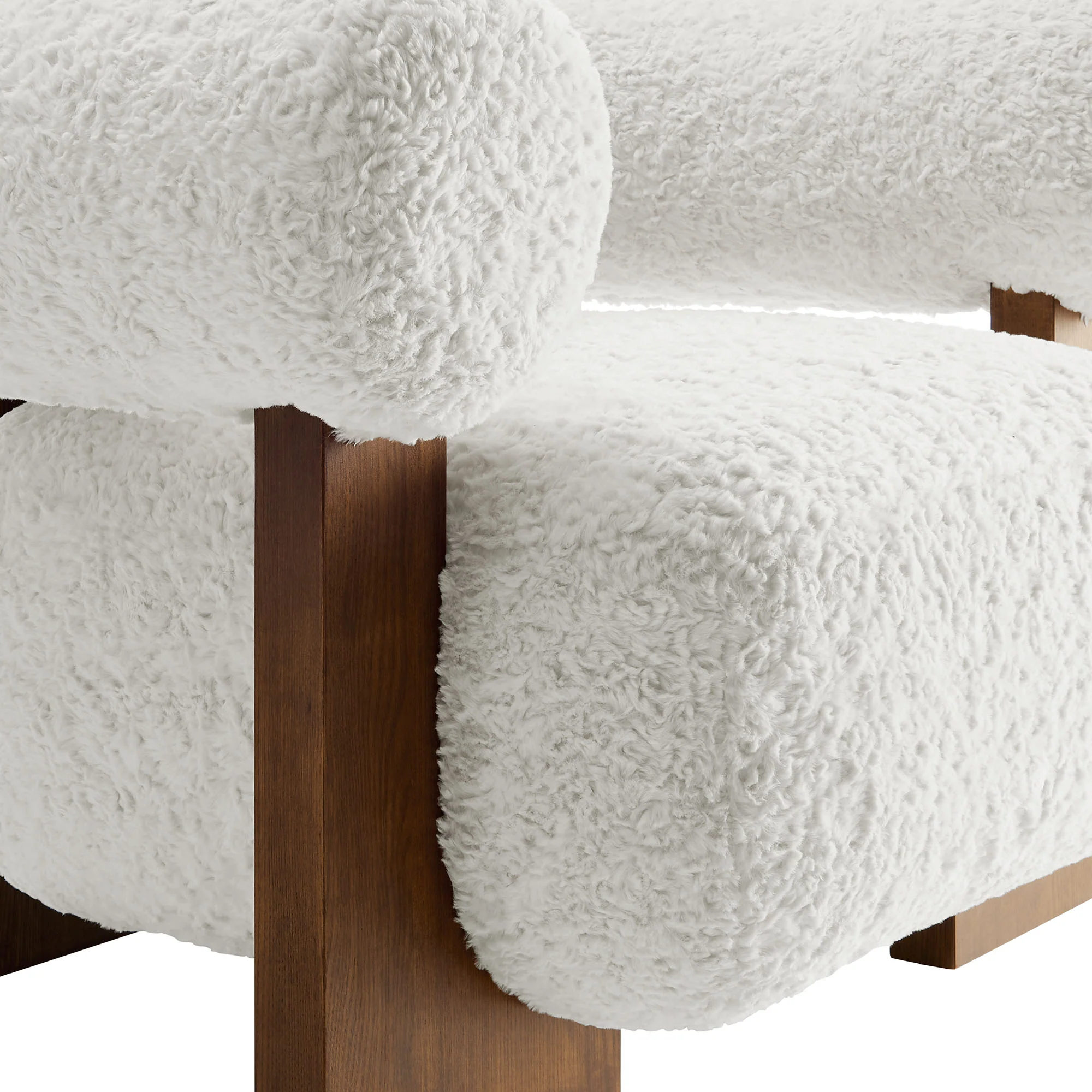 Jace Faux Fur Fabric Accent Chair by Modway - Image 6