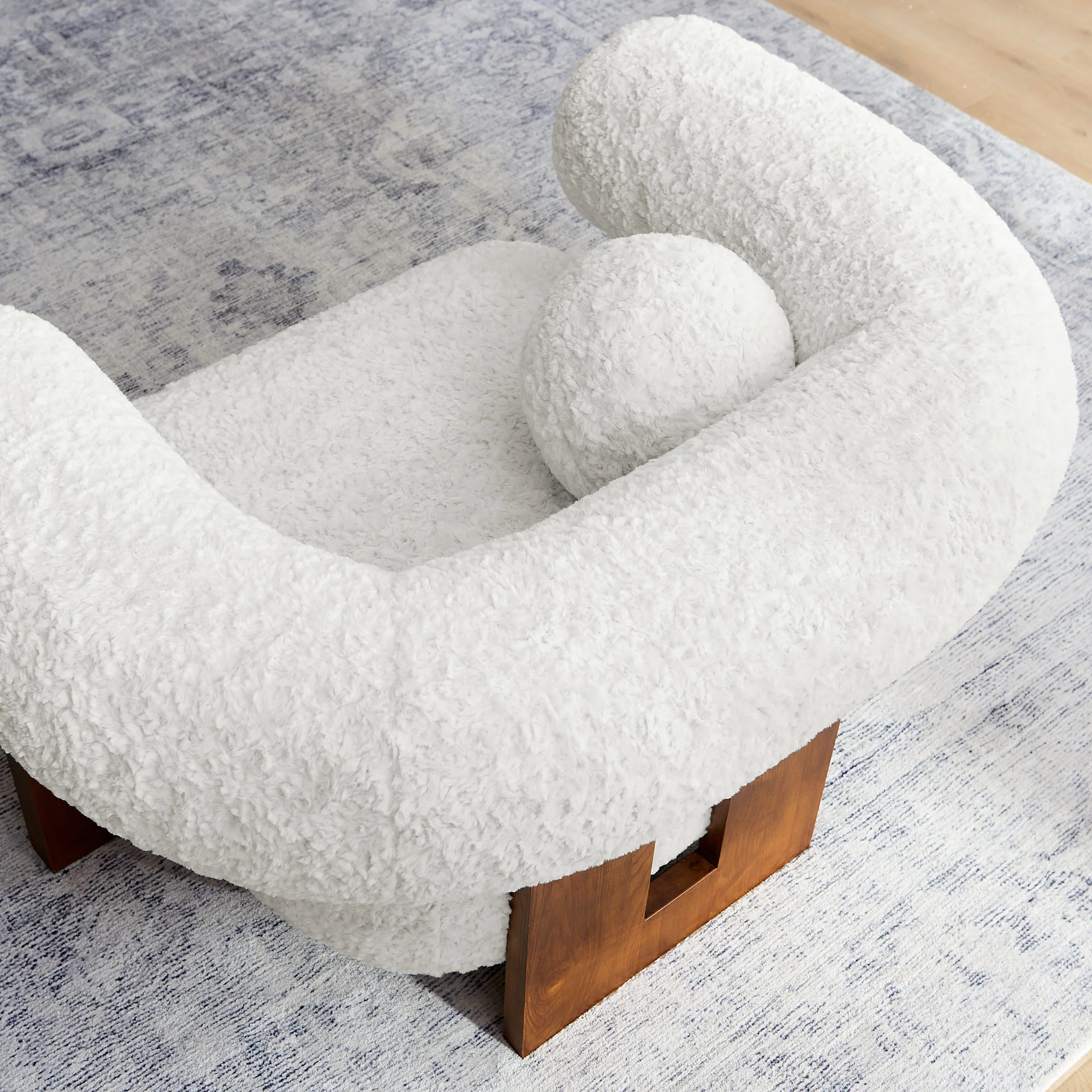 Jace Faux Fur Fabric Accent Chair by Modway - Image 7