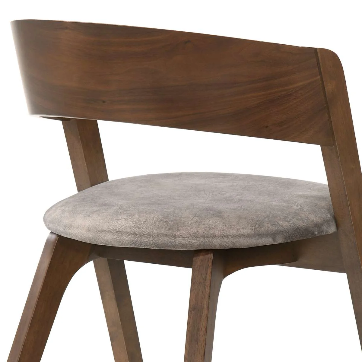 Jackie Mid-Century Upholstered Dining Chairs in Black finish - Set of 2 By Armen Living - Image 10