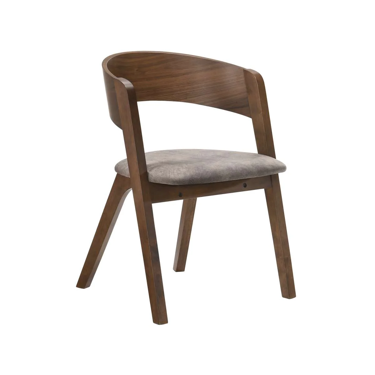 Jackie Mid-Century Upholstered Dining Chairs in Black finish - Set of 2 By Armen Living - Image 7