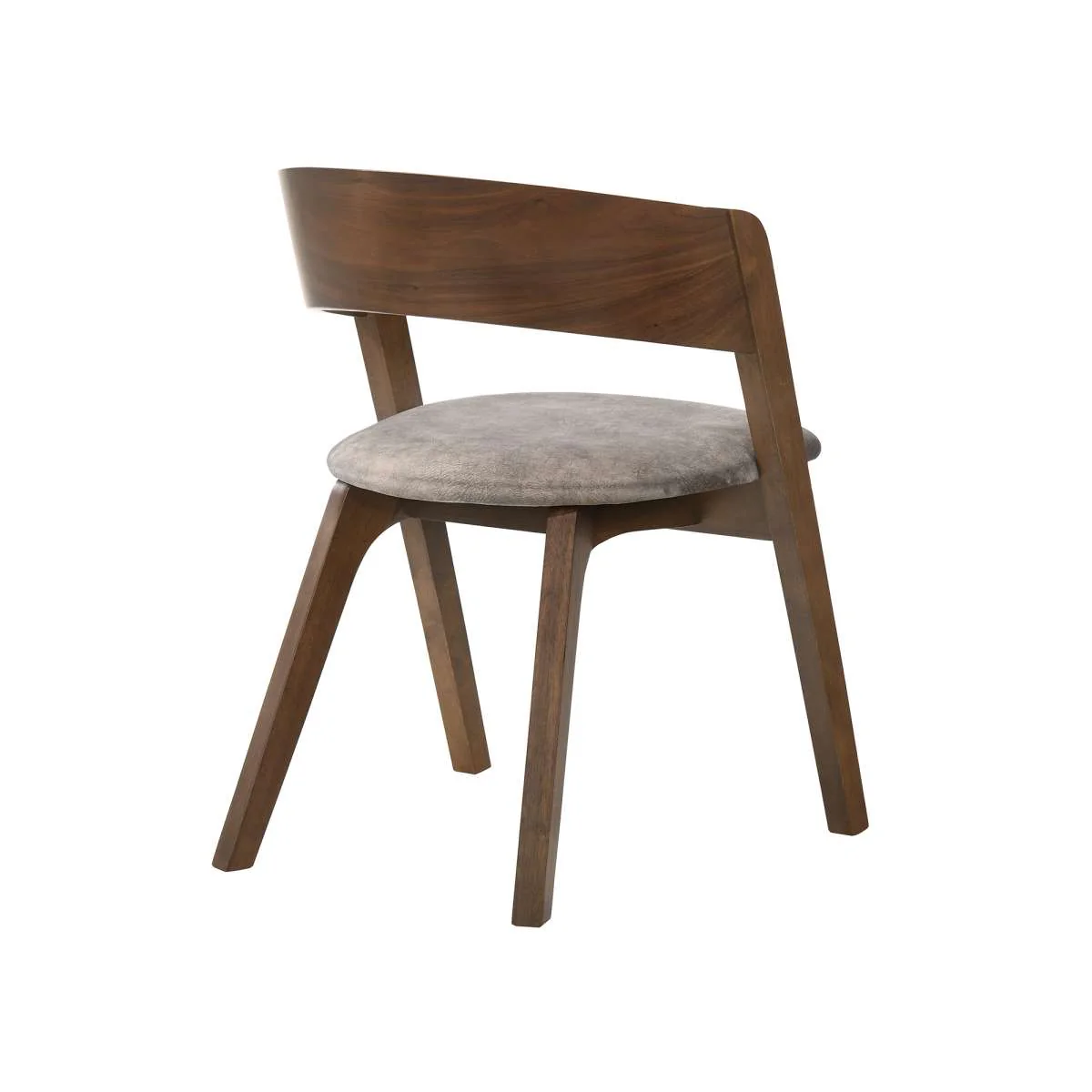 Jackie Mid-Century Upholstered Dining Chairs in Black finish - Set of 2 By Armen Living - Image 8