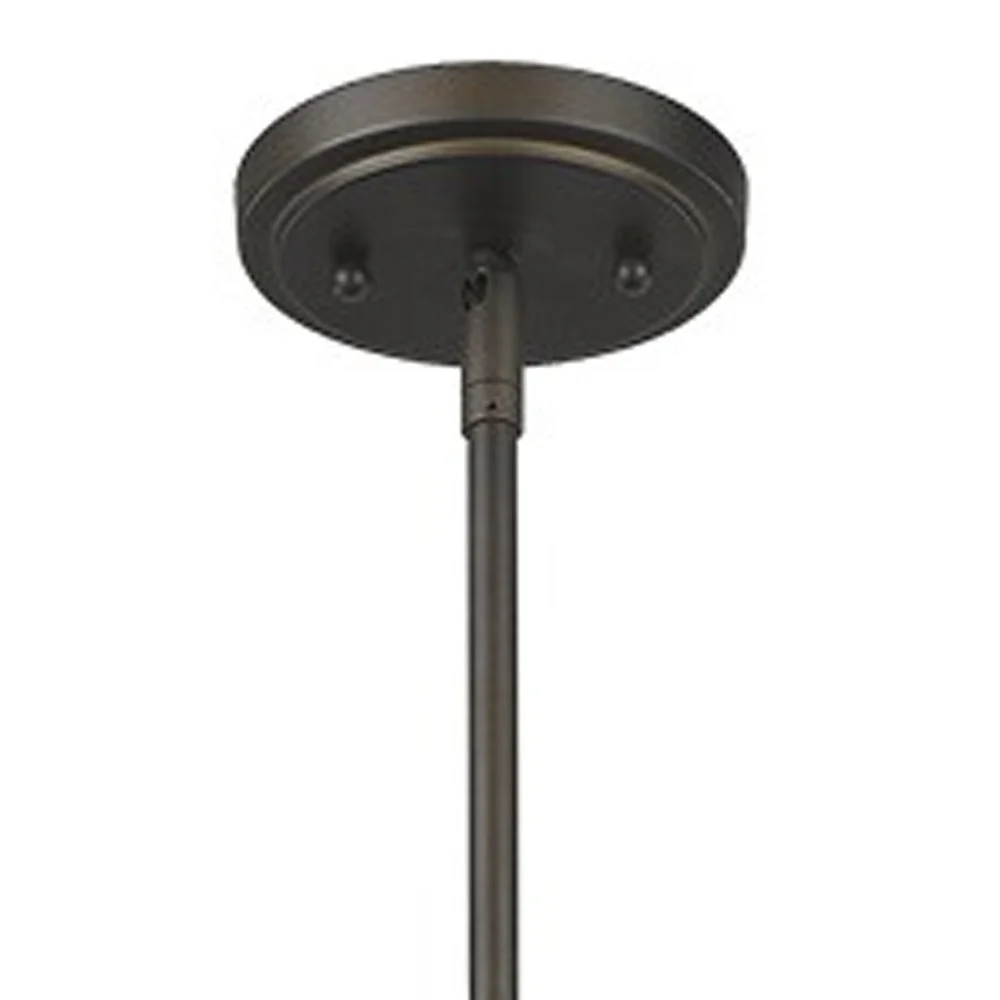Jade 1-Light Oil-Rubbed Bronze Pendant With Vertical Structural Frames By Homeroots - Image 3