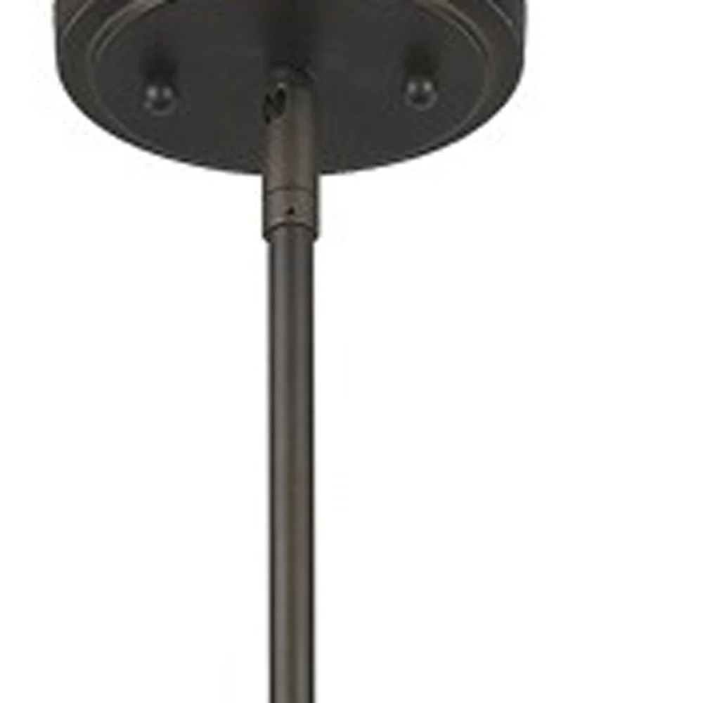 Jade 1-Light Oil-Rubbed Bronze Pendant With Vertical Structural Frames By Homeroots - Image 4