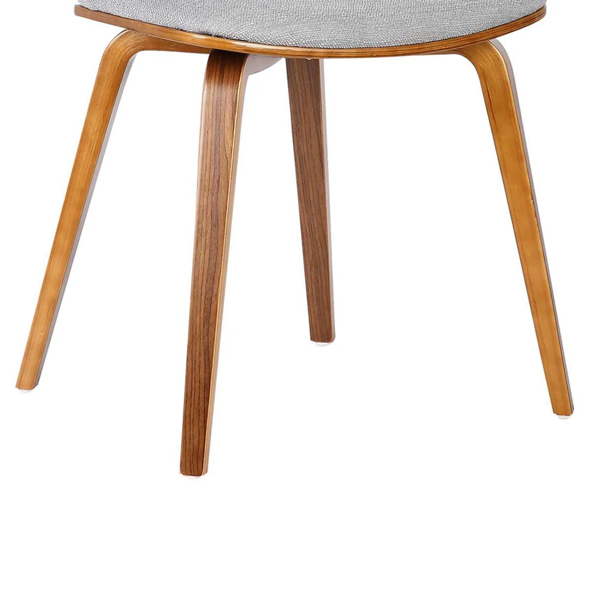 Jaguar Mid-Century Dining Chair in Walnut Wood and Charcoal Fabric By Armen Living - Image 12