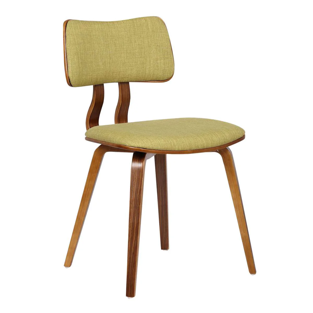 Jaguar Mid-Century Dining Chair in Walnut Wood and Charcoal Fabric By Armen Living - Image 13