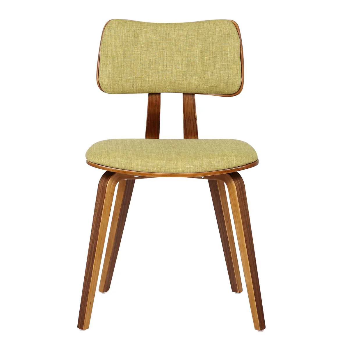 Jaguar Mid-Century Dining Chair in Walnut Wood and Charcoal Fabric By Armen Living - Image 14