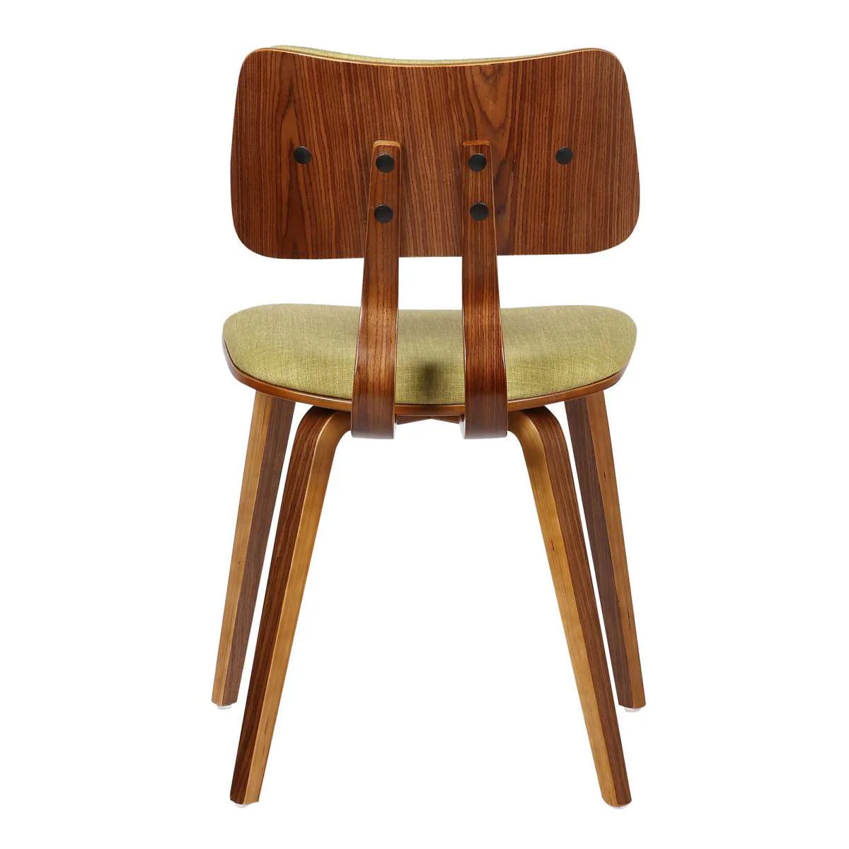 Jaguar Mid-Century Dining Chair in Walnut Wood and Charcoal Fabric By Armen Living - Image 15