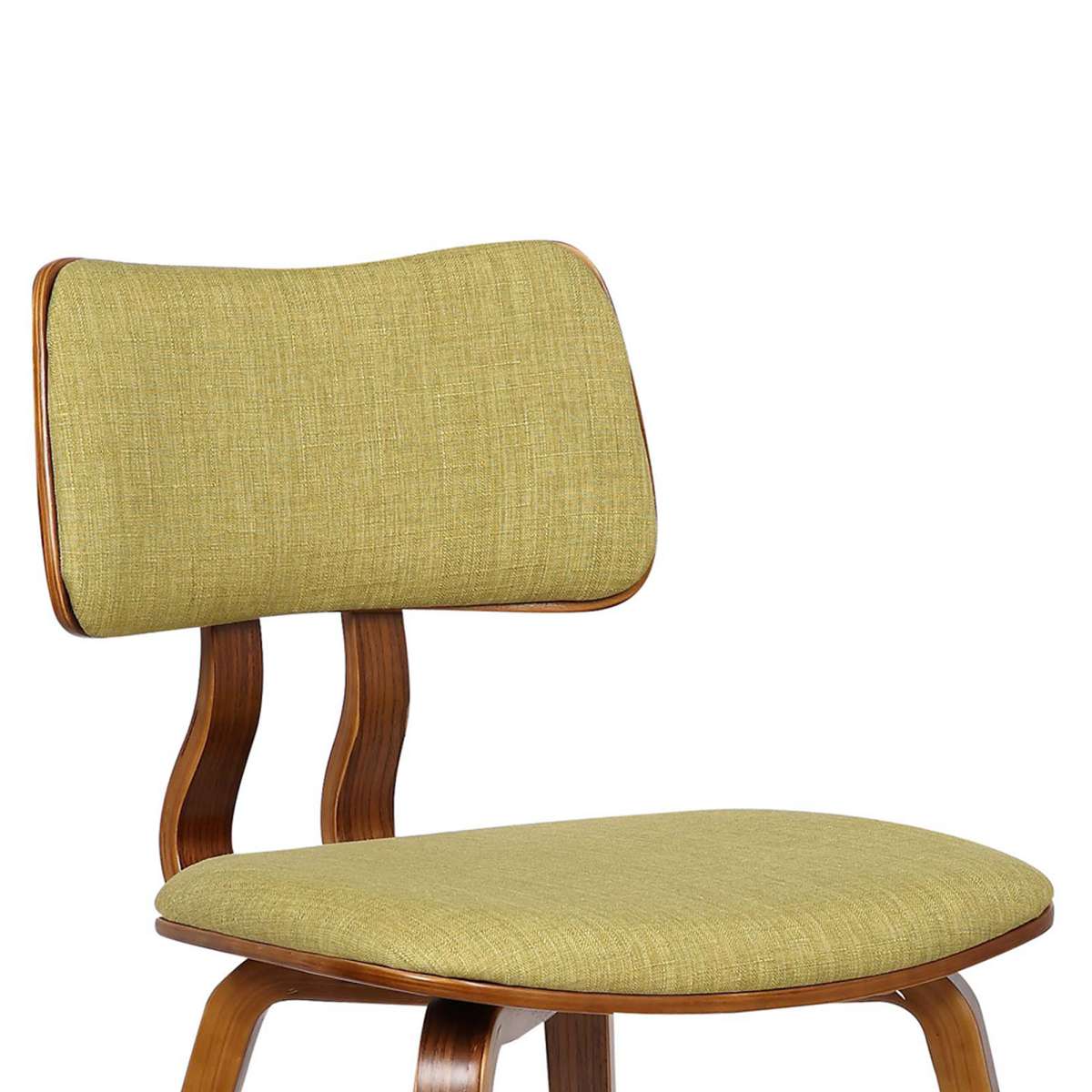 Jaguar Mid-Century Dining Chair in Walnut Wood and Charcoal Fabric By Armen Living - Image 16