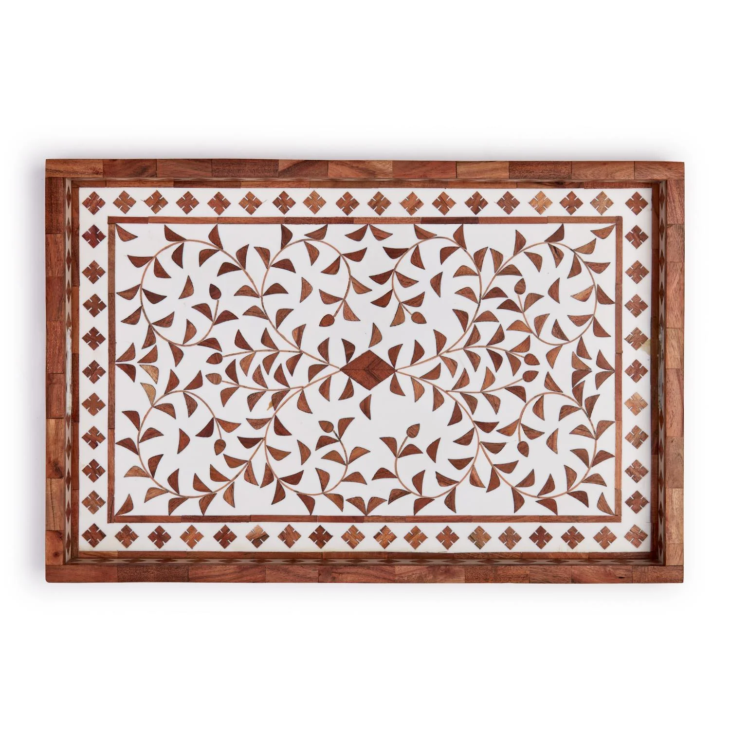 Jaipur Palace Natural Serving Tray By Tozai Home - Image 2
