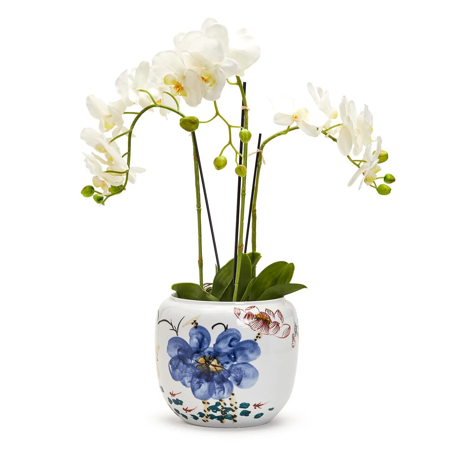 Japanese Flower Blossoms Planter Set Of 2 By Tozai Home - Image 3