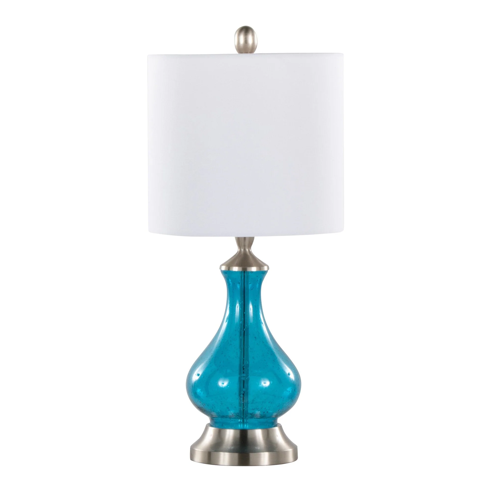 Jasmine 22" Glass Accent Lamp By LumiSource - GTG22-JASMN BUBNIW - Image 4