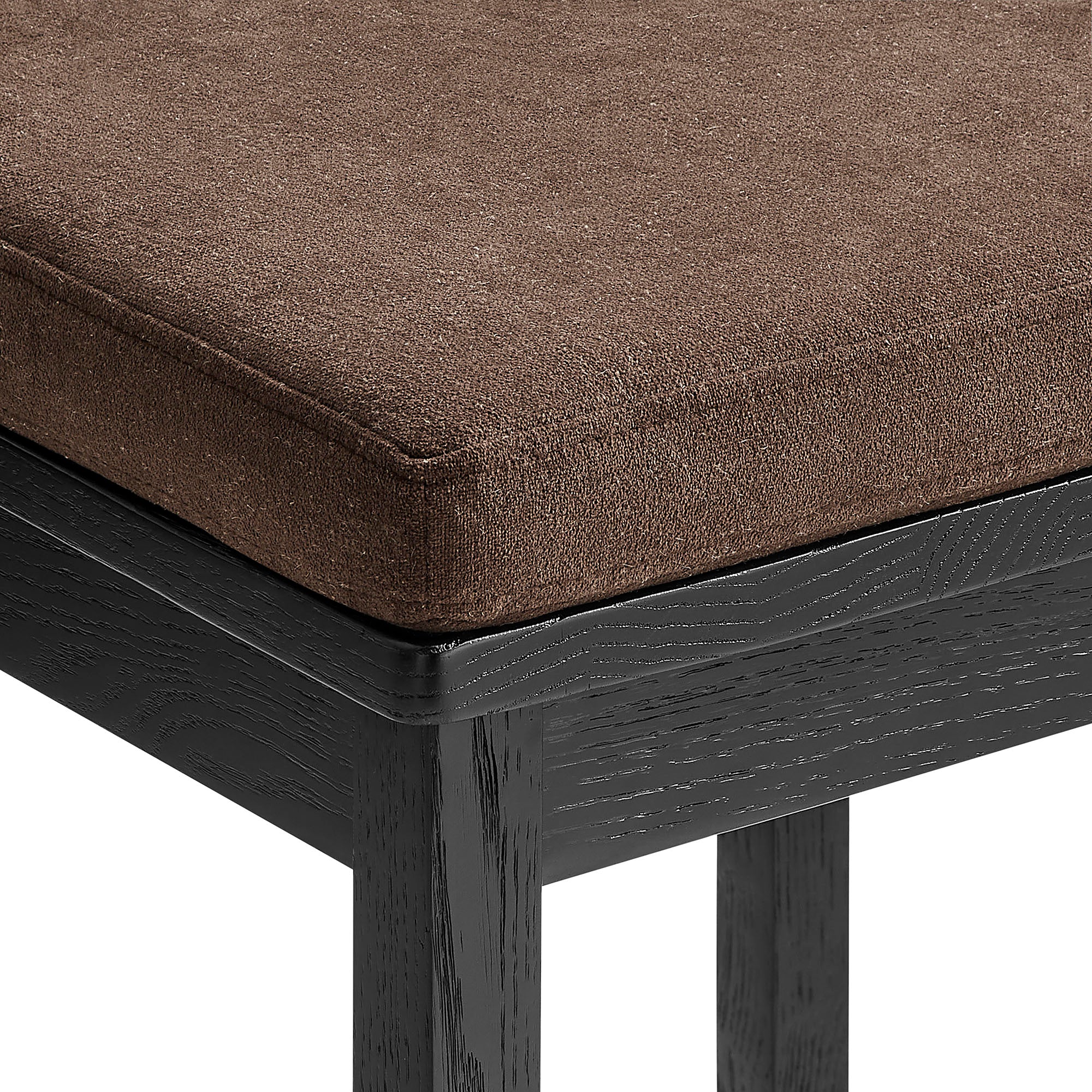 Jax Oak Wood Bar Stool With Wavy Razor Back and Cushion by Modway - Image 5