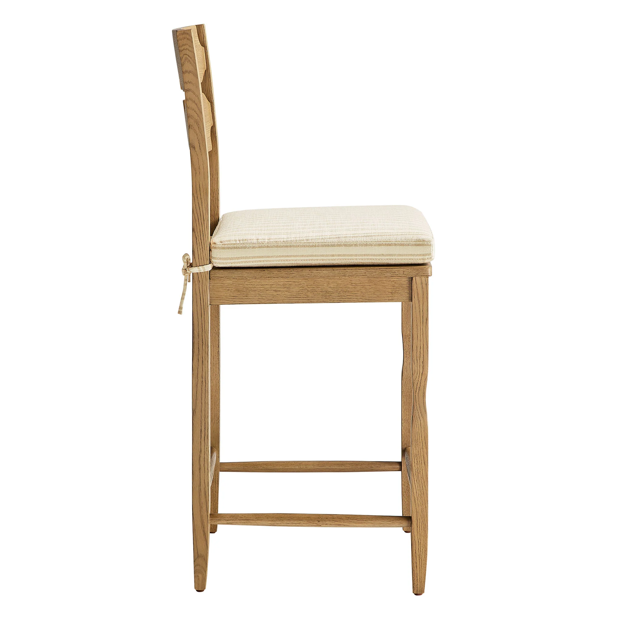 Jax Oak Wood Counter Stool With Wavy Razor Back and Cushion by Modway - Image 62