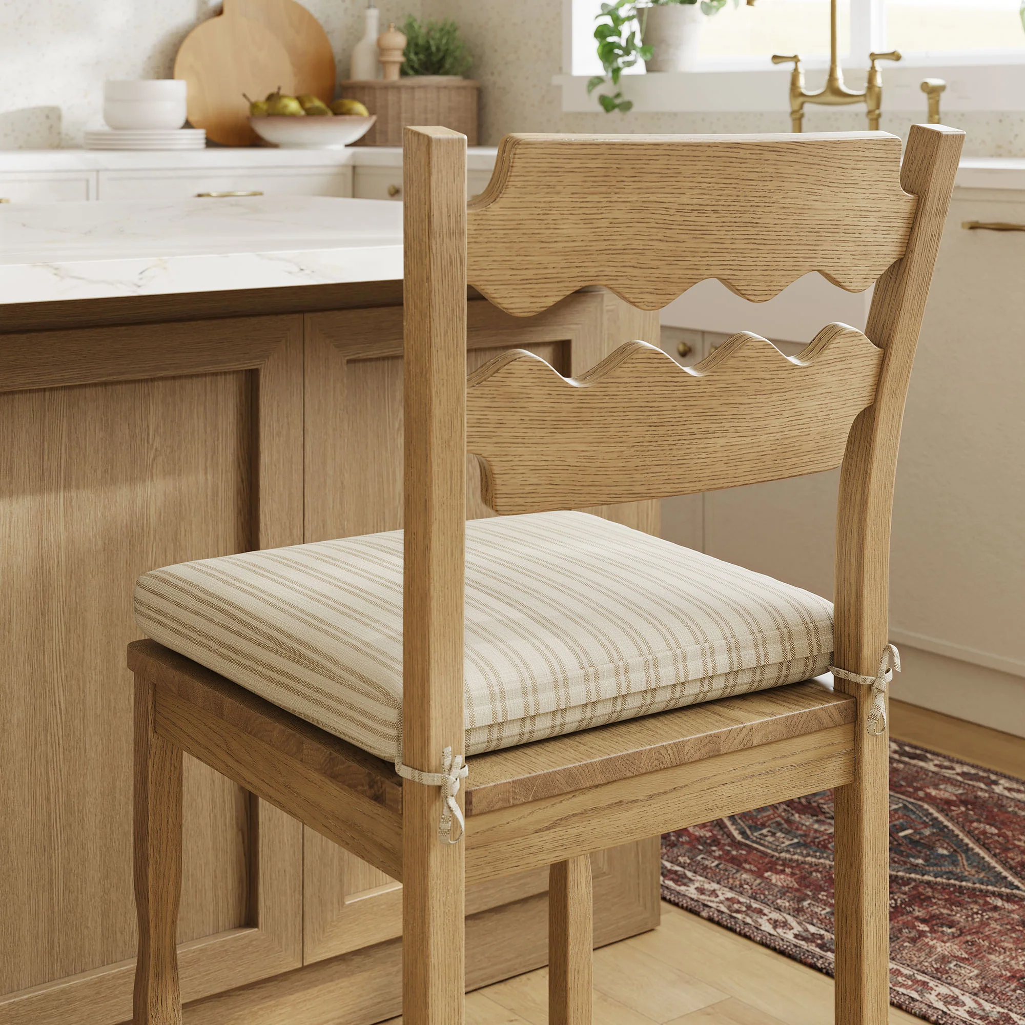 Jax Oak Wood Counter Stool With Wavy Razor Back and Cushion by Modway - Image 67