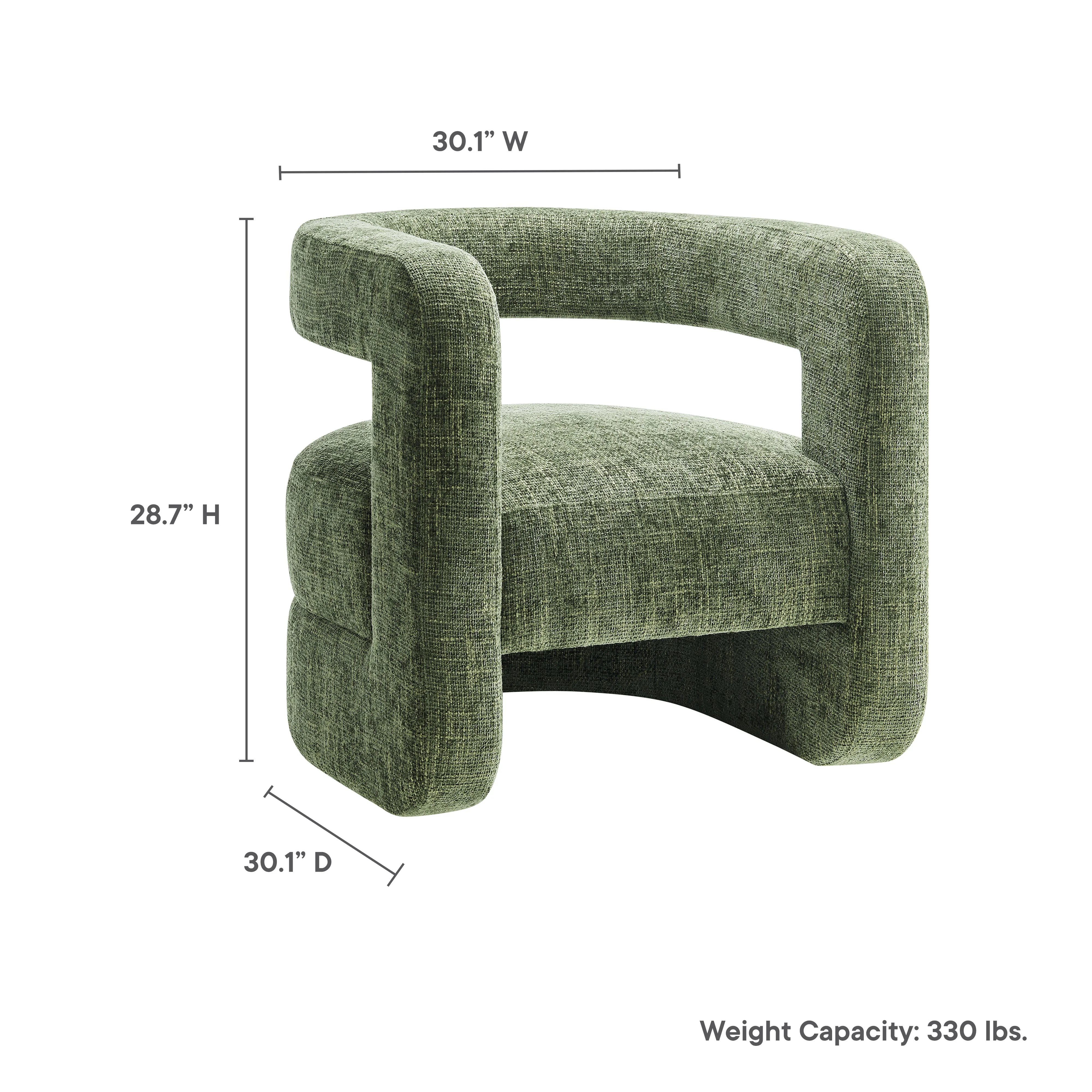 Jaylin Upholstered Chenille Accent Chair by Modway - Image 9